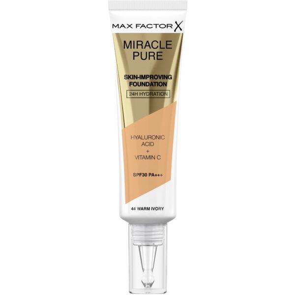 Max Factor Miracle Pure Skin-Improving Foundation 44 Warm Ivory 44