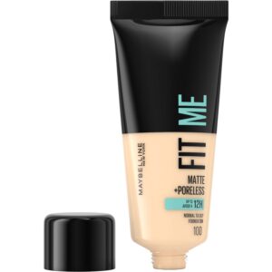 Maybelline New York Fit Me Matte + Poreless Foundation 100 Warm Ivory