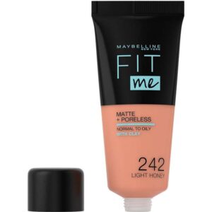 Maybelline New York Fit Me Matte + Poreless Foundation Light Honey 242