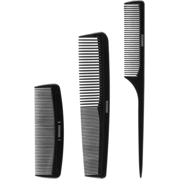 Mineas Comb Set 3 pcs Black