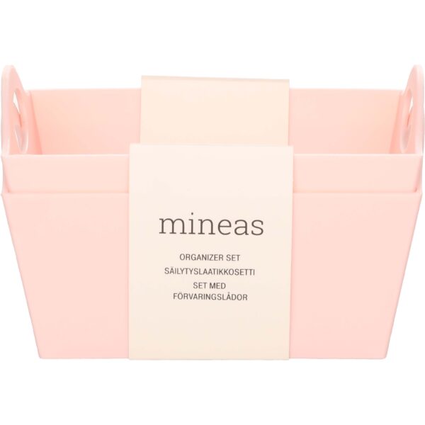 Mineas Organizer Set Small Pink