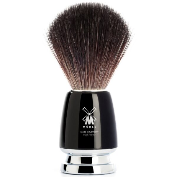 Mühle Rytmo Shaving Brush High-Grade Resin Black Synthetic Black Fibre