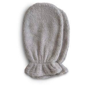 Mushie Bath Mitt 2-Pack Gray