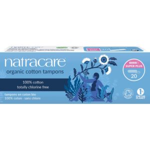 Natracare Organic Cotton Tampons Super Plus 20 pcs