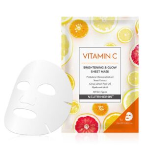 Neutriherbs Vitamin C Brightening & Glow Sheet Mask 5-pack