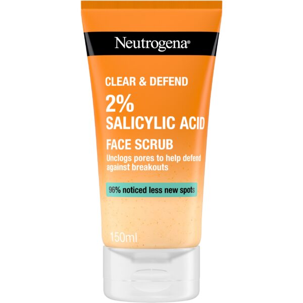 Neutrogena Clear & Defend 2 % Salicylic Acid Face Scrub 150 ml