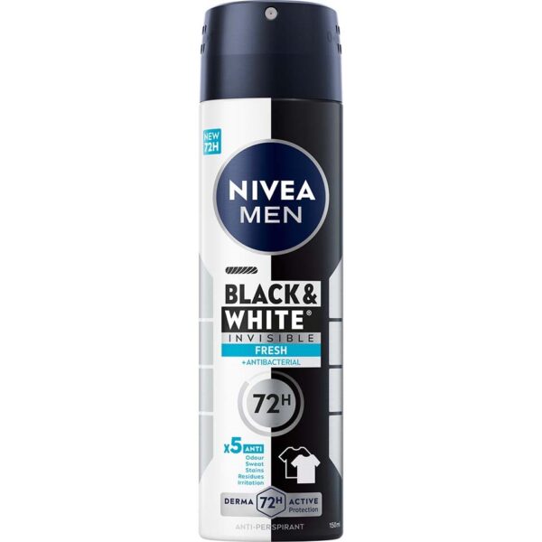 NIVEA NIVEA MEN Antiperspirant Deo Black & White Fresh Spray 150 ml