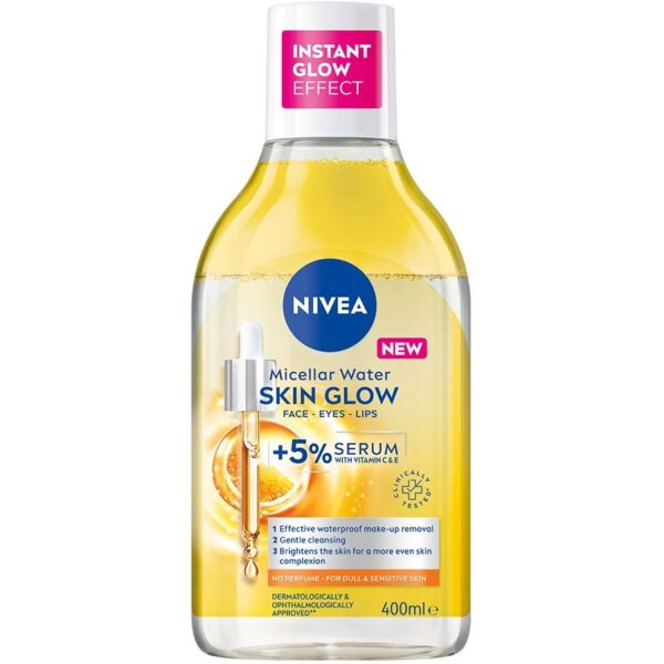 NIVEA Micellar Water Skin Glow +5% serum 400 ml