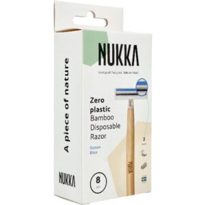 No Brand Nukka Disposable Razor Bamboo Ocean Blue 8-Pack