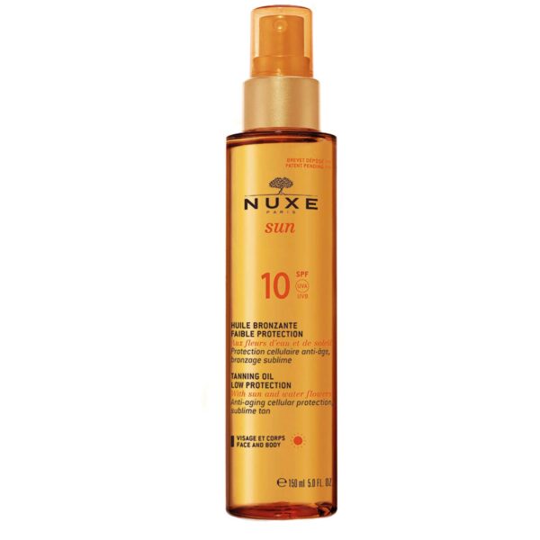 Nuxe Sun Tanning Oil Low Protection SPF10