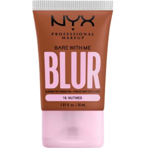 NYX PROFESSIONAL MAKEUP Bare With Me Blur Tint Foundation 18 Nutmeg