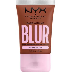 NYX PROFESSIONAL MAKEUP Bare With Me Blur Tint Foundation 19 Deep Gold