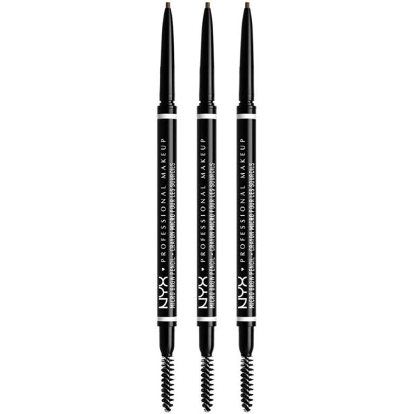 NYX PROFESSIONAL MAKEUP Micro Brow Pencil Ash Brown x 3