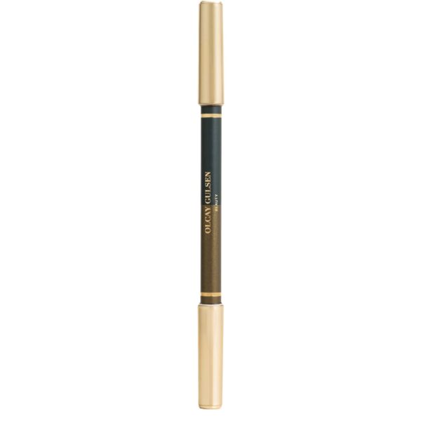 OLCAY GULSEN BEAUTY Duo Eye Crayon Deep Green + Olive Gold