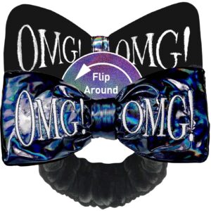 OMG! Double Dare Reversible Hairband Black