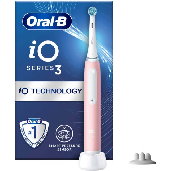 Oral B iO 3S Pink Electric Toothbrush Designed By Braun