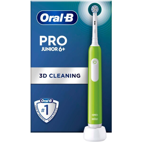 Oral B Pro Junior Green Electric Toothbrush For Ages 6+