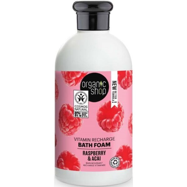 Organic Shop Vitamin Recharge Bath Foam Raspberry & Acai 500 ml