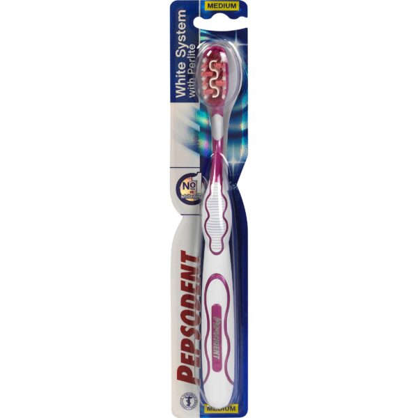 Pepsodent White System Toothbrush Medium