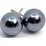 PIPOL BAZAAR Malou Ear 10 mm Grey Shell