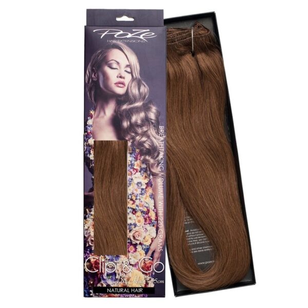 Poze Hairextensions Poze Clip&Go Løshår Miss Volume 55cm 7stk 6B Lovel