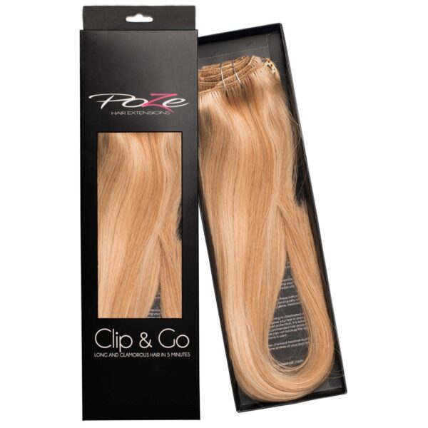 Poze Hairextensions Poze Clip&Go Løshår Ekte 10B/11N GlaBlon de 7 dele