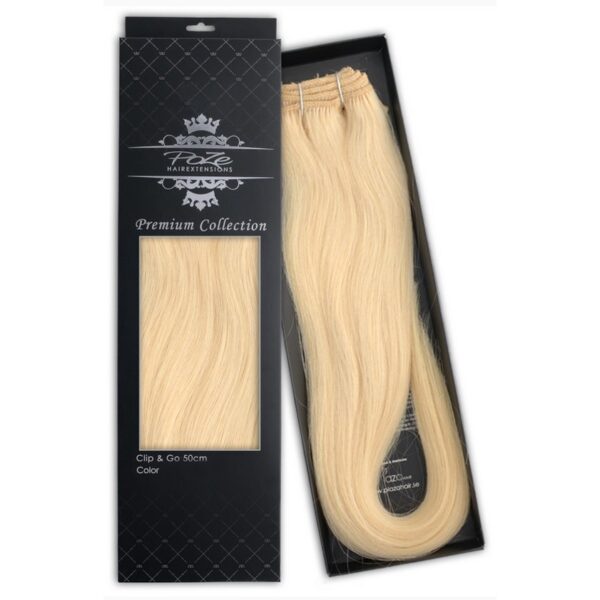 Poze Hairextensions Poze Clip&Go Løshår Ekte 12NA Platinum 7 deler/set