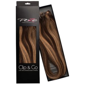 Poze Hairextensions Poze Clip&Go Løshår Ekte 4B/9G Chocco Co la 7 dele