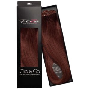 Poze Hairextensions Poze Clip&Go Løshår Ekte 4RG Auburn 7 deler/sett 5