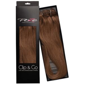 Poze Hairextensions Poze Clip&Go Løshår Ekte 6B Lovely Brown 7 deler/s