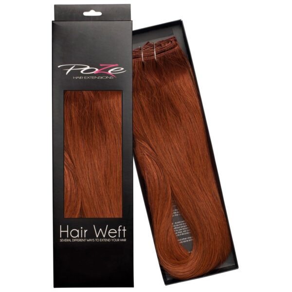 Poze Hairextensions Poze Hårremse Ekte7K Copper Fusion 50cm