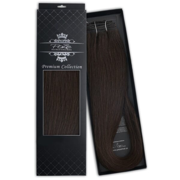 Poze Hairextensions Poze Hårremse Premium 1B Midnight Brown 50cm