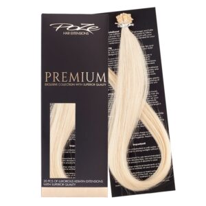 Poze Hairextensions Poze Keratin Premium Ext 12A Pure Blonde 20 fester