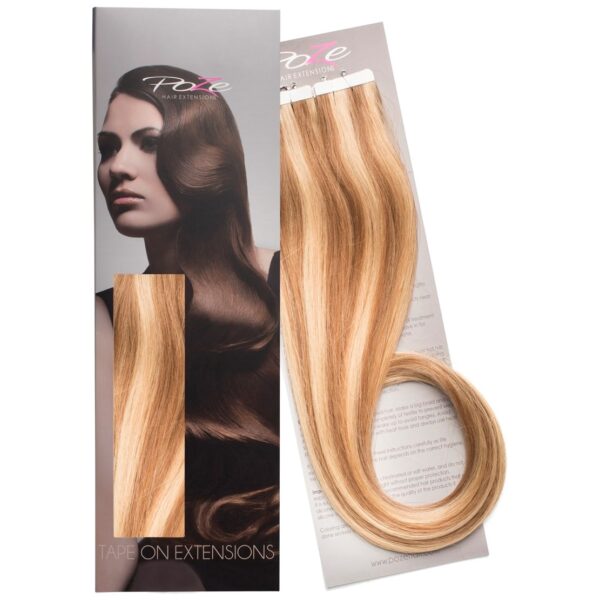 Poze Hairextensions Poze Tape On Extensi ons P8B/11G WhippCre Blonde 4