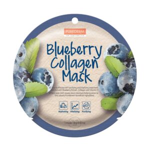 Purederm Blueberry Collagen Mask-C 18 g