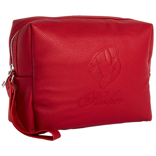 Pusher Toiletery Bag Vegan Leather Red