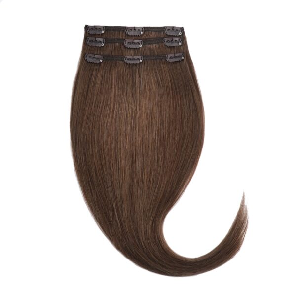 Rapunzel of Sweden Clip-on set 3 pieces 60 cm 5.0 Brown