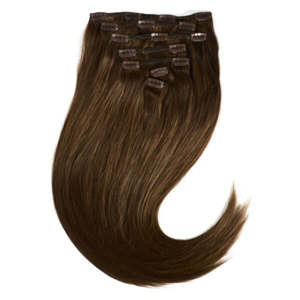 Rapunzel of Sweden Clip-on set 7 pieces 30 cm 2.0 Dark Brown