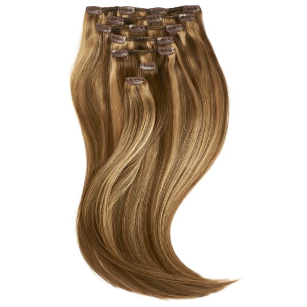 Rapunzel of Sweden Clip-on set 7 pieces 40 cm M5.0/7.4 Golden Brown Mi