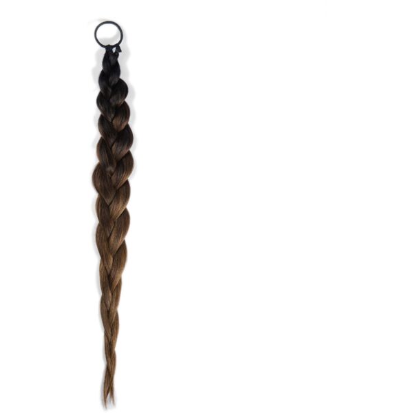 Rapunzel of Sweden Hair pieces Easy Braid 55 cm Deep Brown ColorMelt C