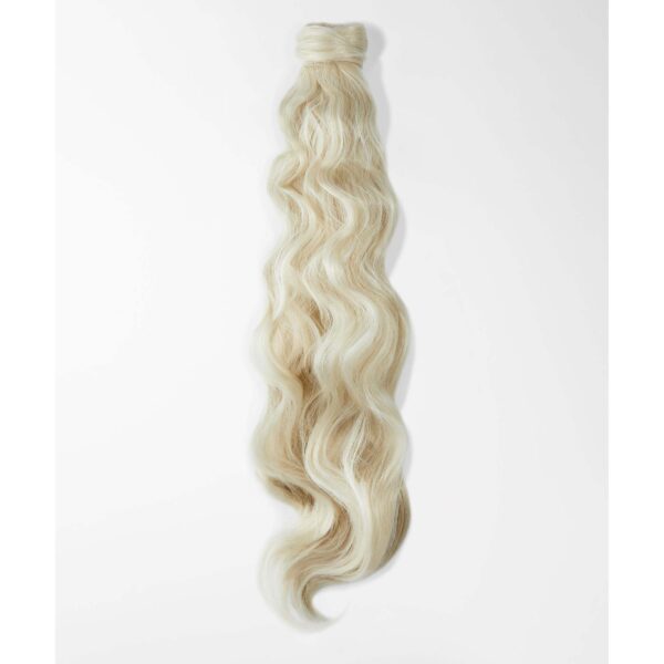 Rapunzel of Sweden Vegan Fibre Clip-in Ponytail Beach Wave  10.10 Plat