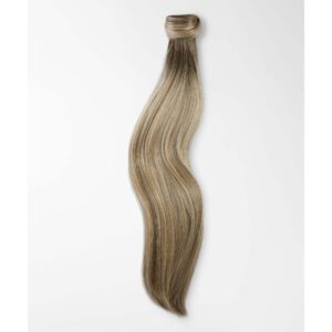 Rapunzel of Sweden Vegan Fibre Clip-in Ponytail Straight  Dark Ashy Bl