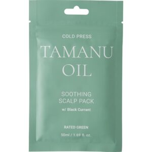 Rated Green Scalp Pack Cold Press Tamanu Oil Soothing Scalp Pack Black