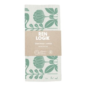 Ren Logik Dish Cloth 2-Pack Green/Yellow 40 g