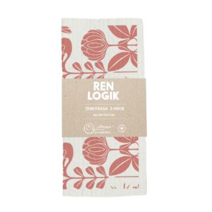 Ren Logik Dish Cloth 2-Pack Old Rose/Blue 40 g