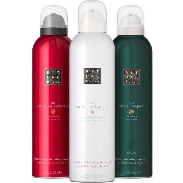 Rituals Foaming Shower Gel Trio Mix -  Søt & Nøtteaktig - Floral - Mil