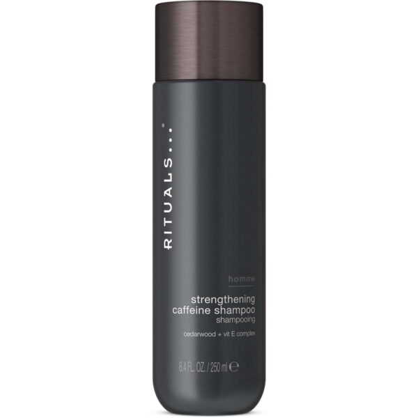 Rituals Homme Strengthening Caffeine Shampoo - Treaktig - Cedertre og