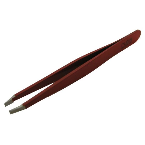 Rubis Tweezers Straight Red