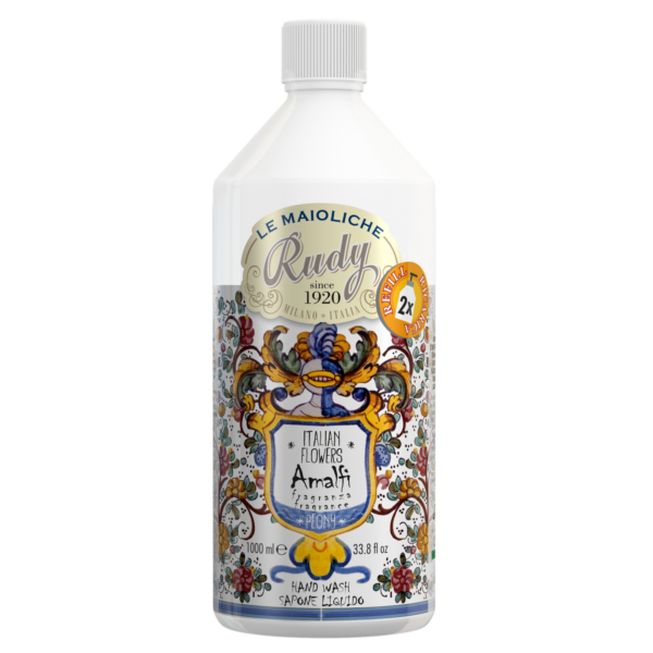 Rudy Amalfie Peony Le Maioliche Hand Wash Refill 1000 ml