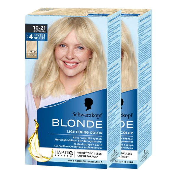 Schwarzkopf Blonde 10.21 Icy Vanilla-2 pack